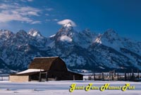 Winter Barn Postcard